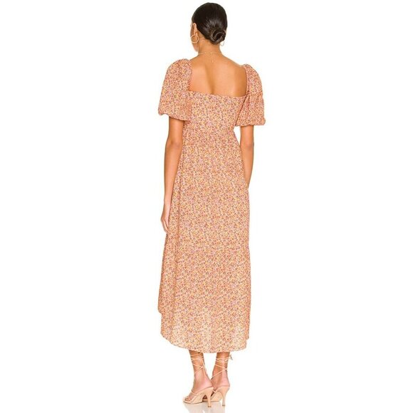 MINKPINK Morwell Midi Floral Multicolor Dress-sz Medium - Picture 2 of 11